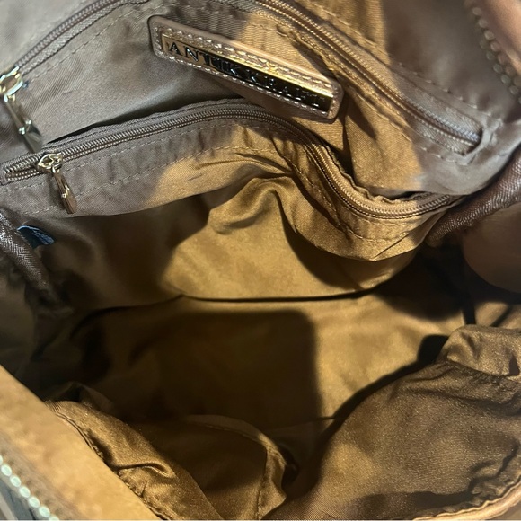 Antik Kraft Brown Two-Way Bag Backpack/Shoulder with Embroidered Strap - Picture 11 of 13